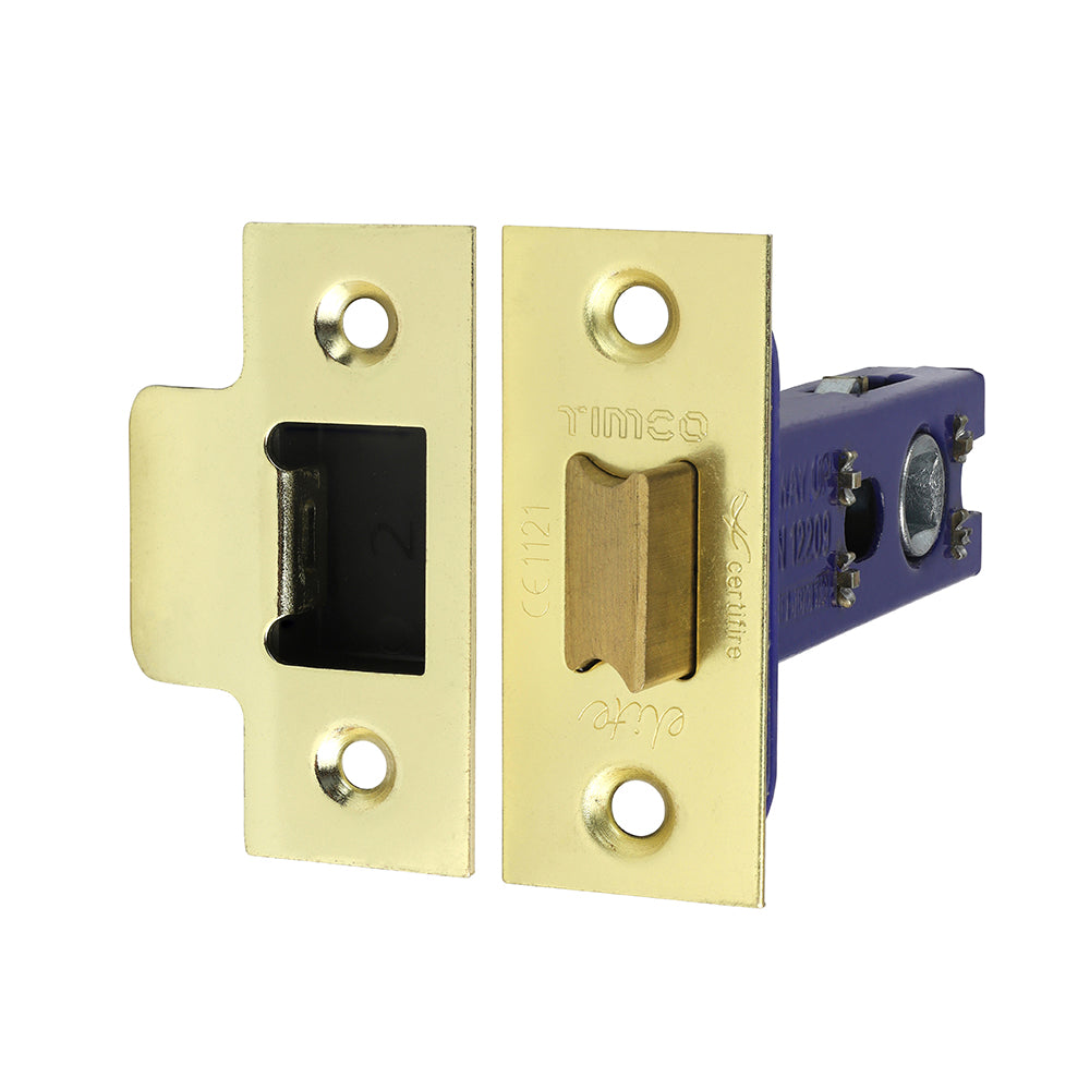 Architectural Tubular Latch - Electro Brass & Satin Nickel - 78 case / 57 backset - Plain Bag of 1