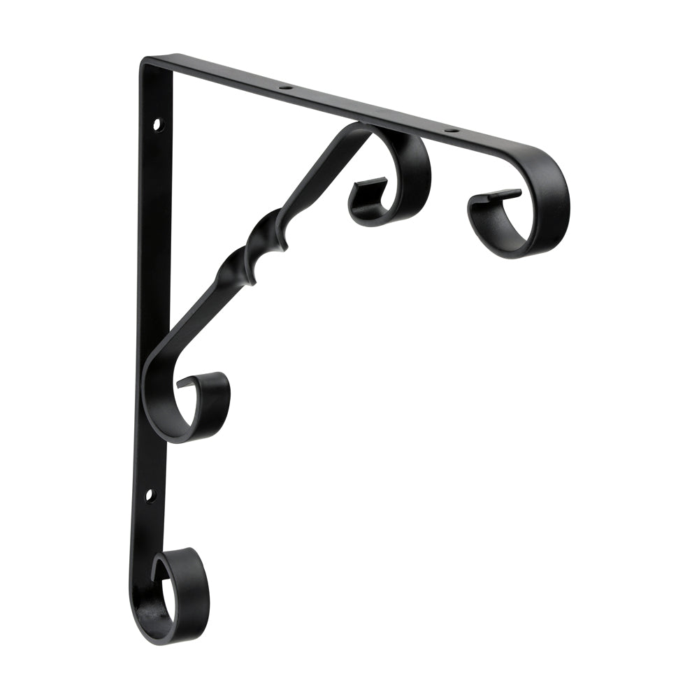 Scroll Bracket - Black - 8 x 8" - Unit of 1