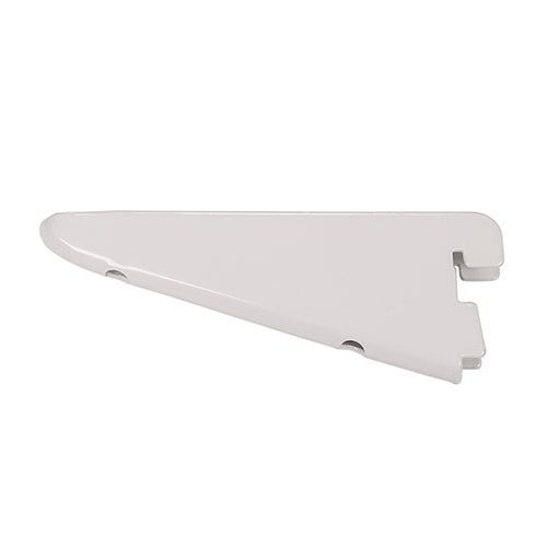Twin Slot Shelf Bracket - White - 120mm - Unit of 1