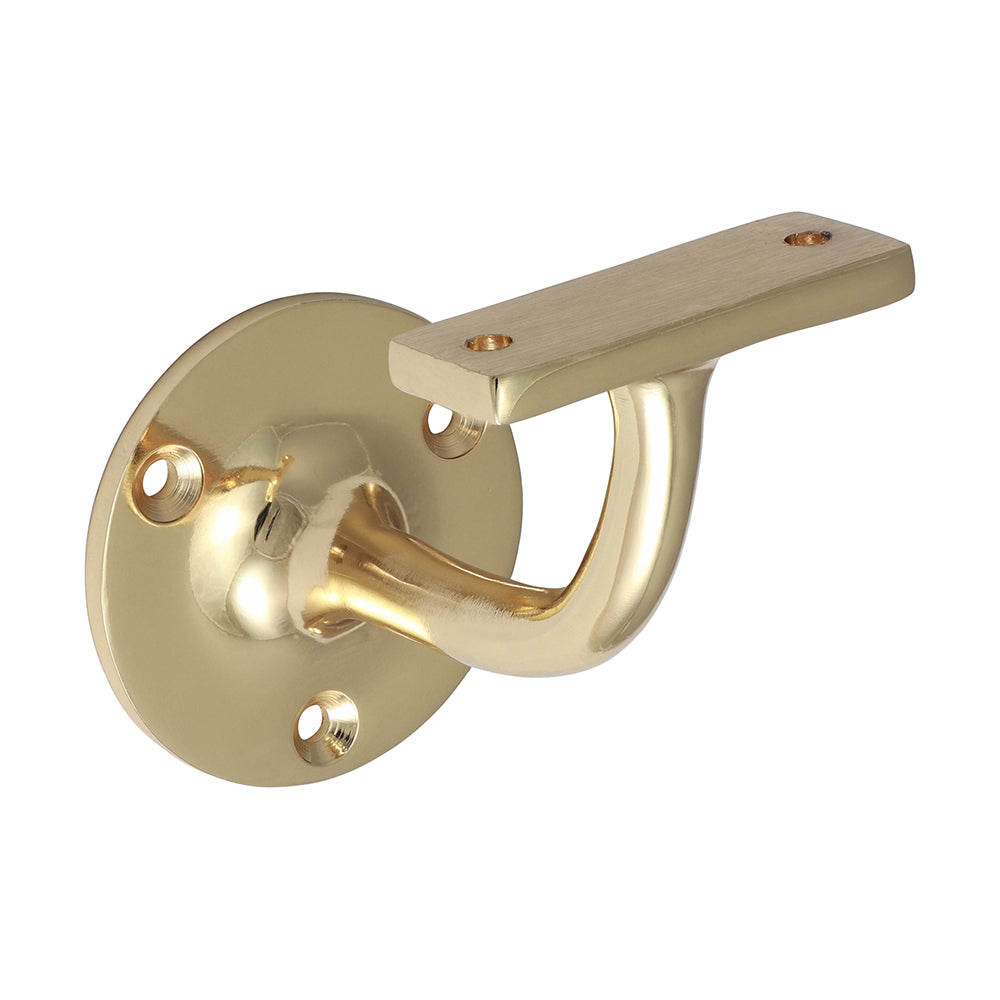 Handrail Bracket - Electro Brass - 64mm - TIMbag of 1