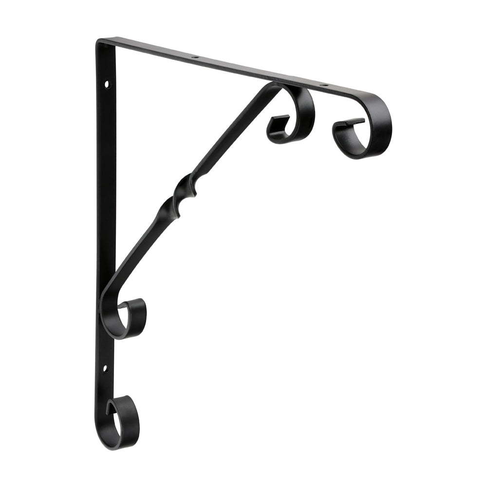 Scroll Bracket - Black - 10 x 10" - Unit of 1