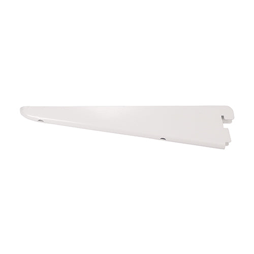 Twin Slot Shelf Bracket - White - 220mm - Unit of 1