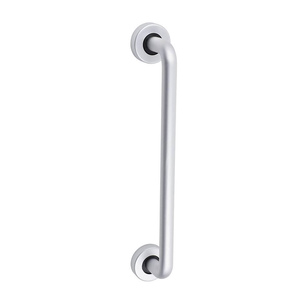 D Shaped Pull Handle On Rose - Satin Anodised Aluminium - 305 x 19 - Bag of 1