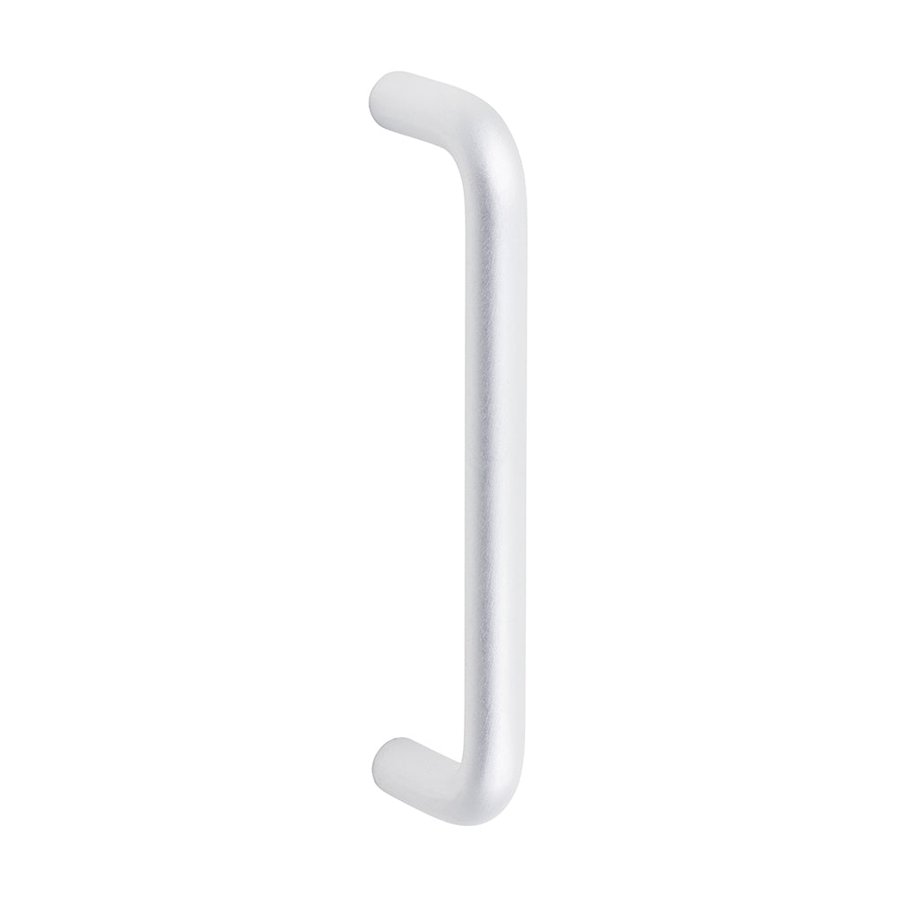 D Shaped Cabinet Handle - Satin Anodised Aluminium - 100mm - Bag of 1