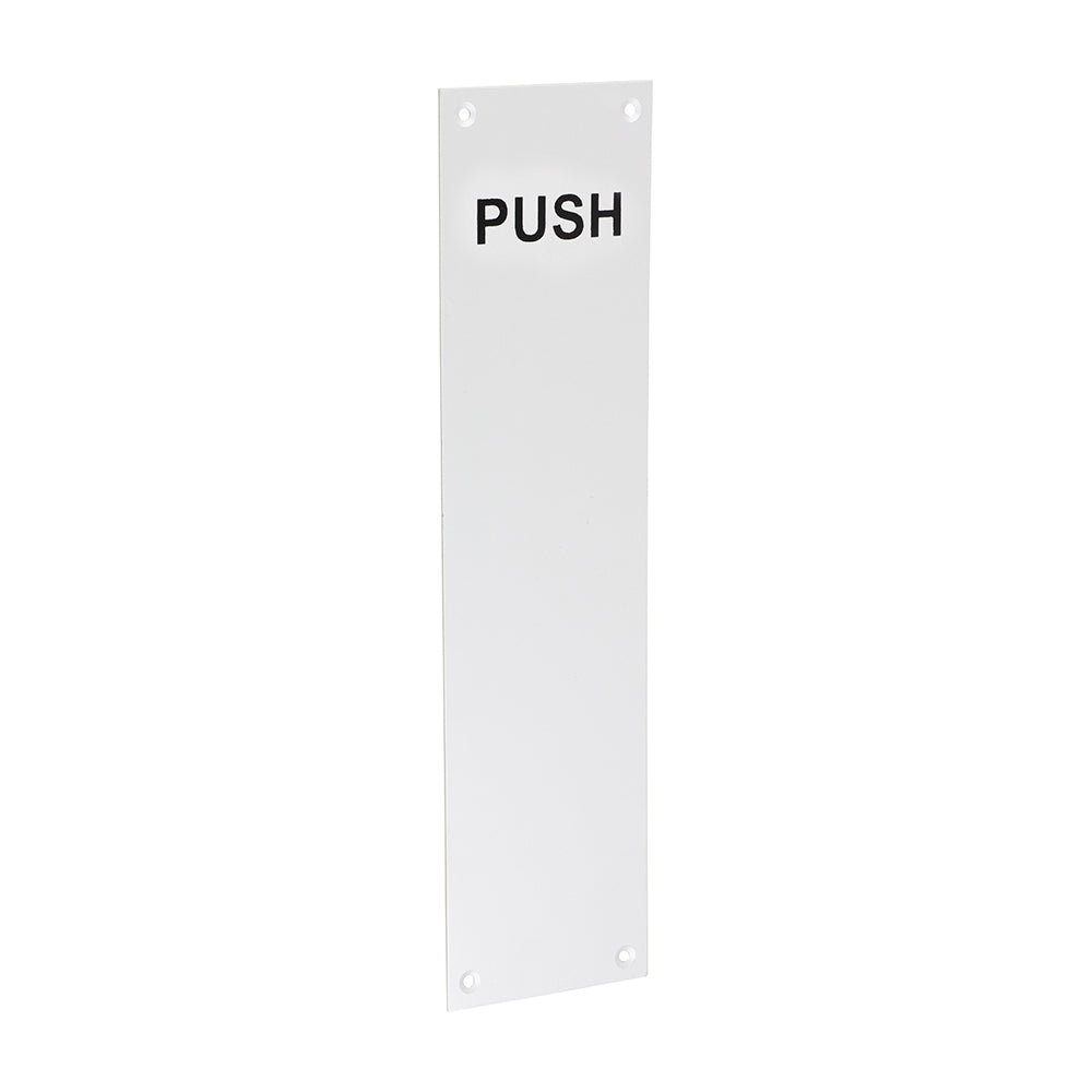 Finger Plate PUSH - Satin Anodised Aluminium - 305 x 76 - Bag of 1
