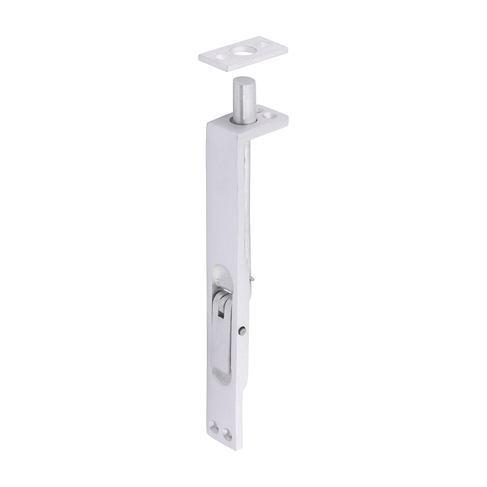 Lever Action Flush Bolt - Satin Anodised Aluminium - 155 x 20 - TIMpac of 1