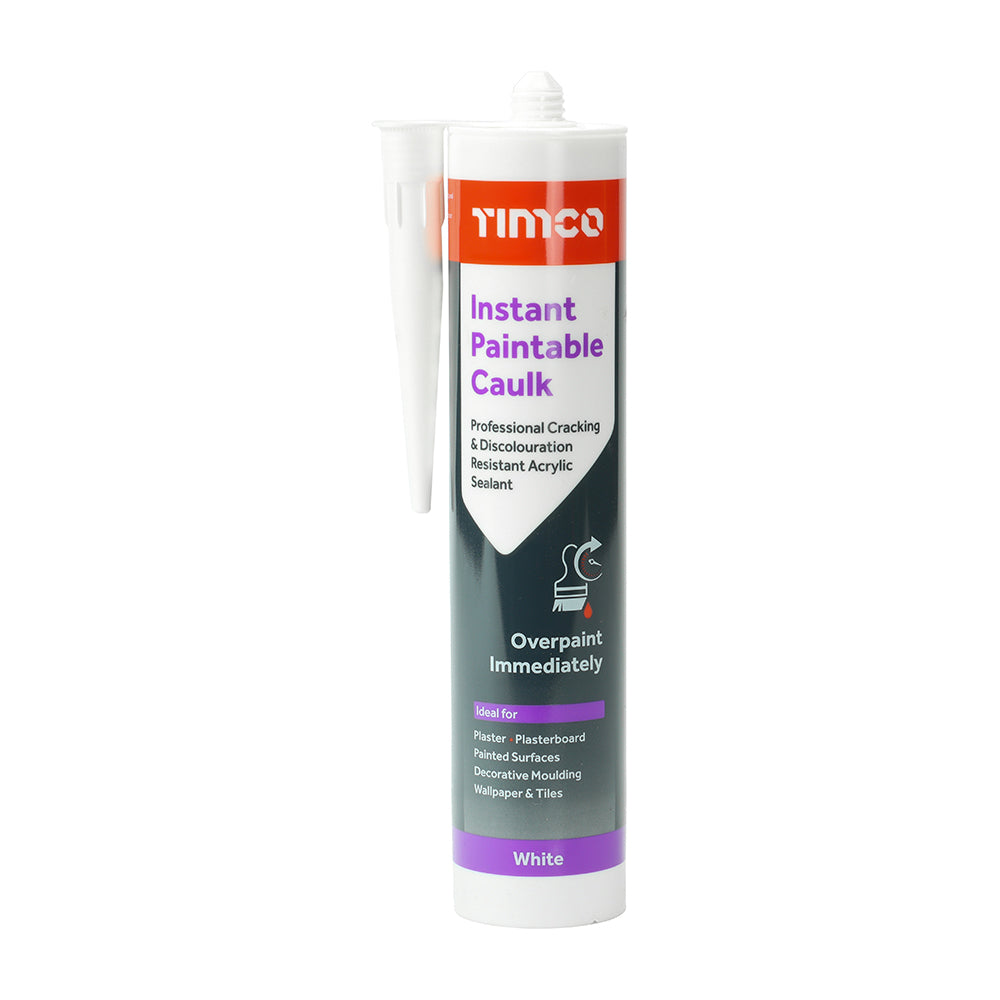 Instant Paintable Caulk - 300ml - Cartridge of 1