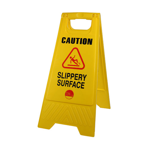 A-Frame Safety Sign - Caution Slippery Surface - 610 x 300 x 30 - Bag of 1