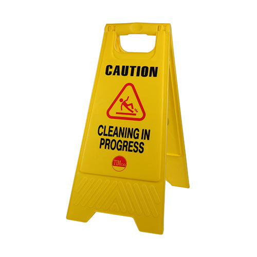 A-Frame Safety Sign - Caution Cleaning in Progress - 610 x 300 x 30 - Bag of 1