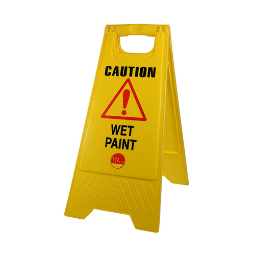 A-Frame Safety Sign - Caution Wet Paint - 610 x 300 x 30 - Bag of 1