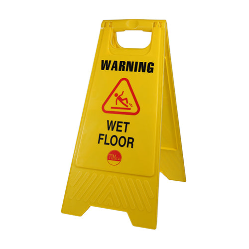 A-Frame Safety Sign - Warning Wet Floor - 610 x 300 x 30 - Bag of 1