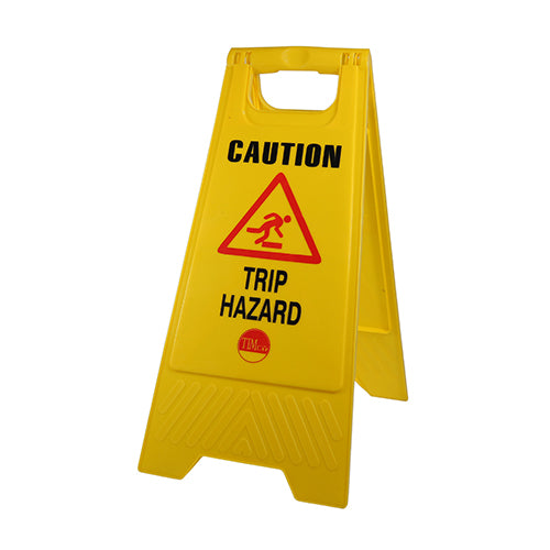 A-Frame Safety Sign - Caution Trip Hazard - 610 x 300 x 30 - Bag of 1