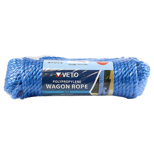Wagon Rope - Blue Polypropylene - 9mm x 27m - Unit of 1