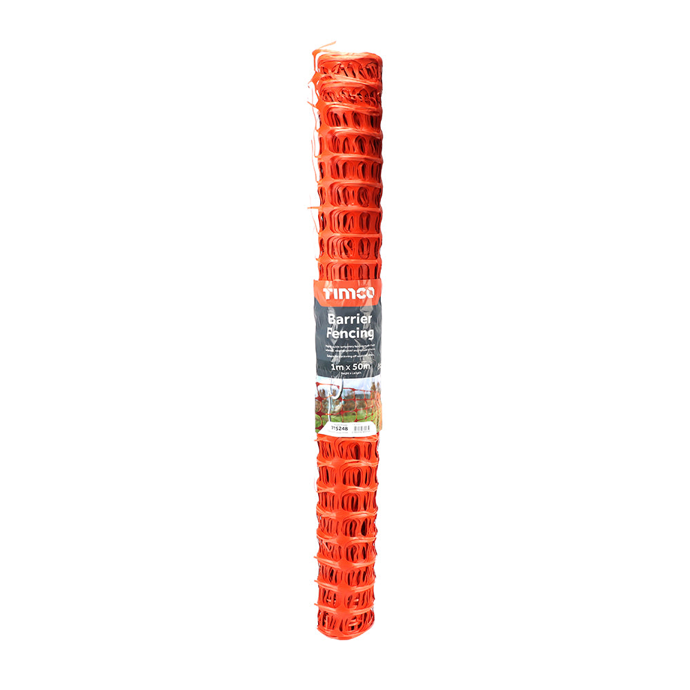 Barrier Fencing - Orange - 1m x 50m - Bag of 1
