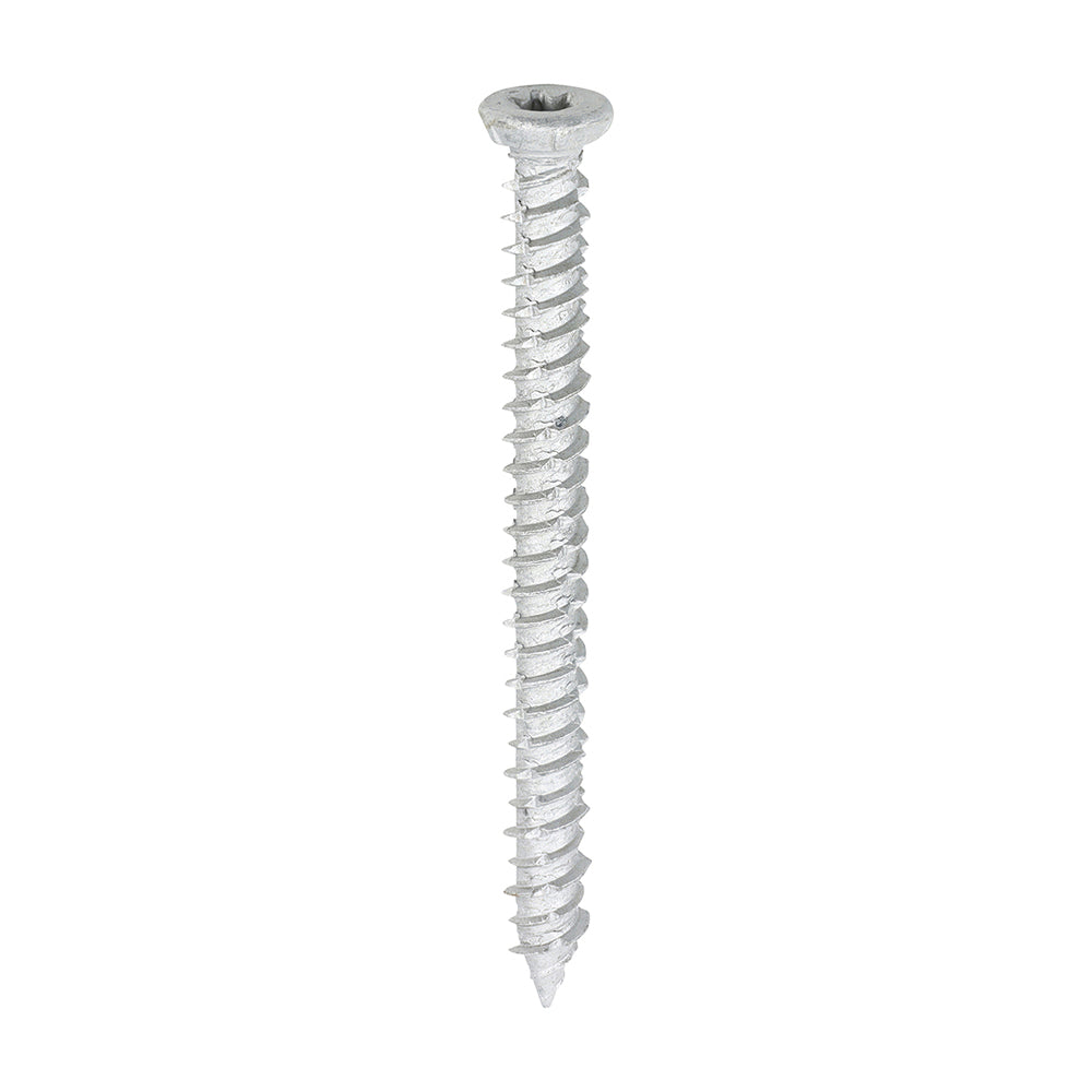 Concrete Screw - TX - Flat Countersunk - Exterior - Silver - 7.5 x 80 - Box of 100