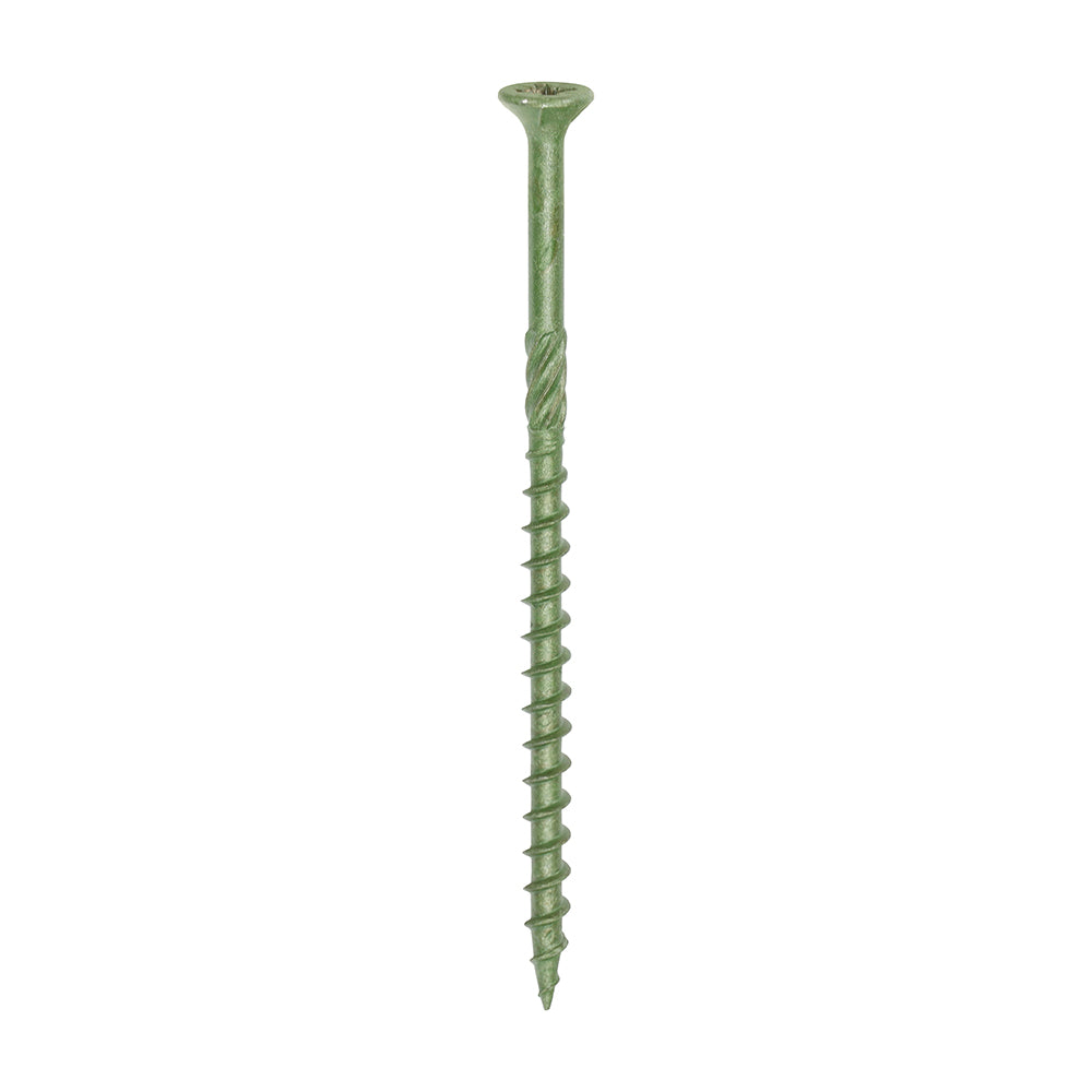 Decking Screws - PZ - Double Countersunk - Exterior - Green - 4.5 x 80 - Box of 200