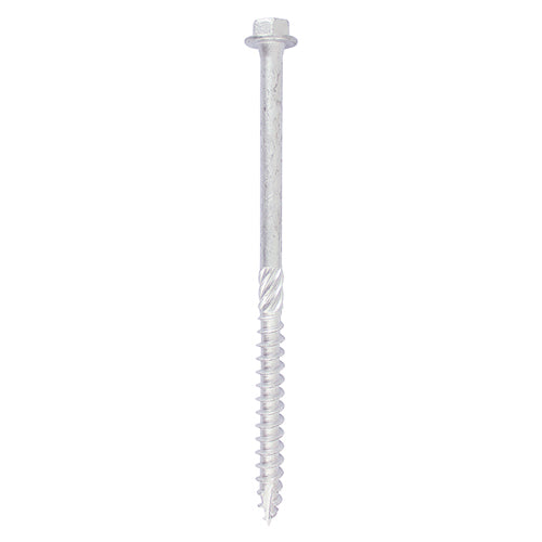Heavy Duty Timber Screws - Hex - Exterior - Silver - 8.0 x 120 - TIMbag of 10