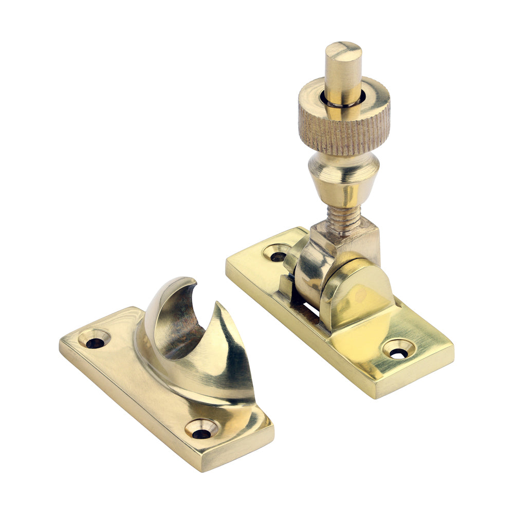 Brighton Pattern Sash Fastener - Polished Brass - 57 x 22 - Bag of 1