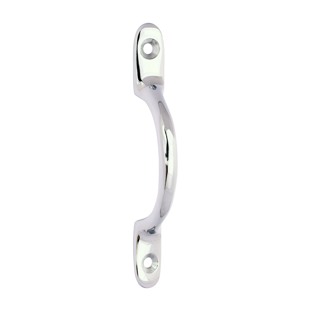 Traditional Pattern Sash Pull Handle - Polished Chrome - 100mm - Bag of 1