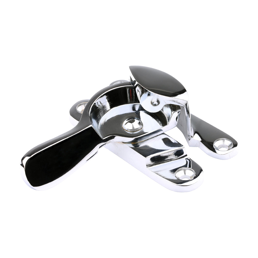 Fitch Pattern Sash Fastener - Polished Chrome - 68 x 14 - TIMpac of 1