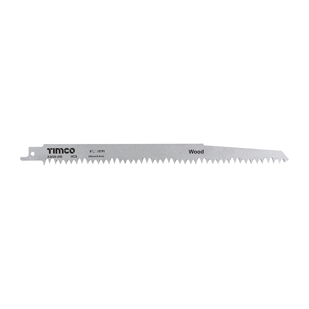 Reciprocating Saw Blades - Wood Cutting - High Carbon Steel - S1531L - S1531L - Pack of 5