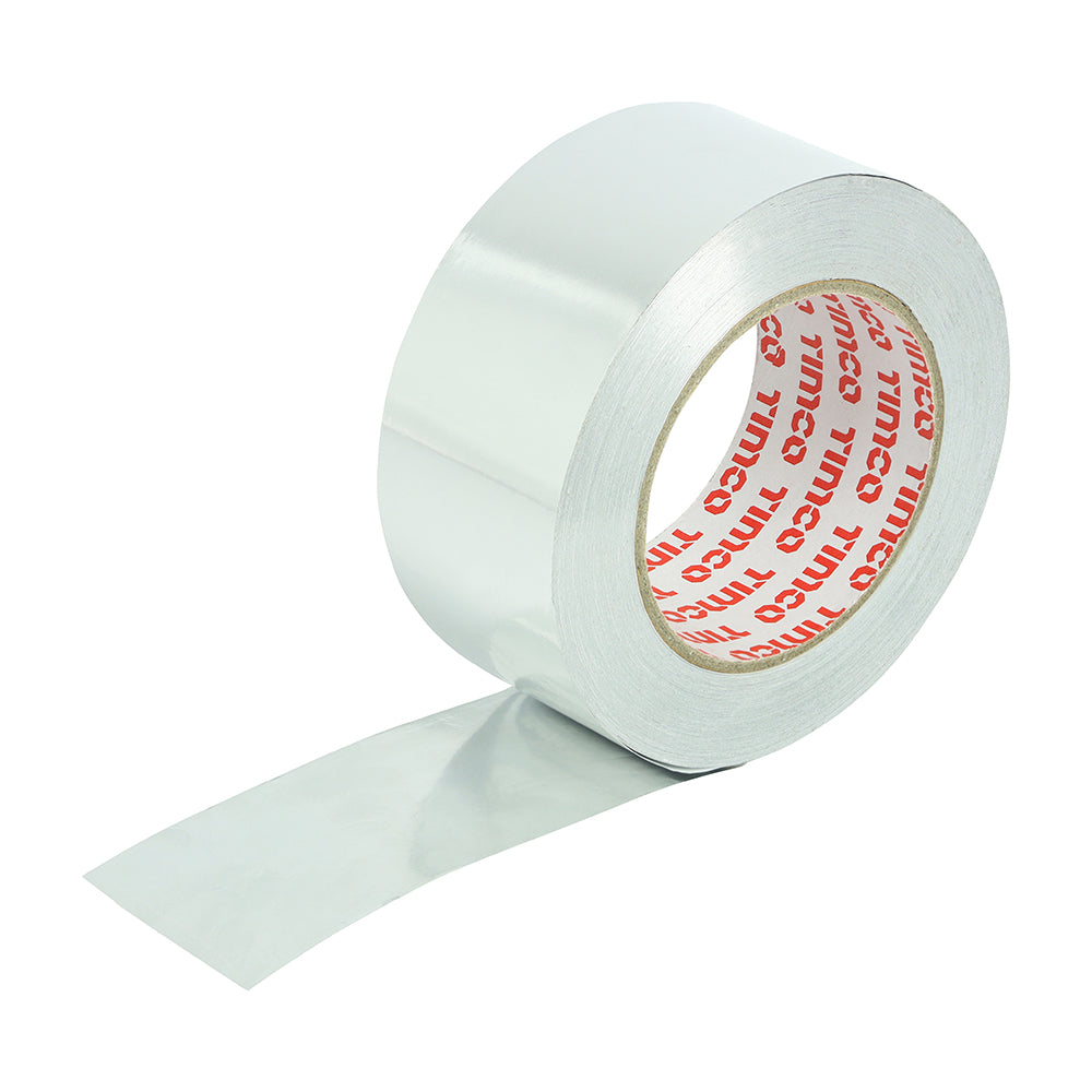 Extreme Temperature Aluminium Foil Tape - 45m x 50mm - Roll of 1