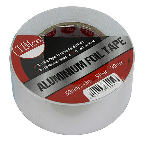 Aluminium Foil Tape - 45m x 50mm - Roll of 1