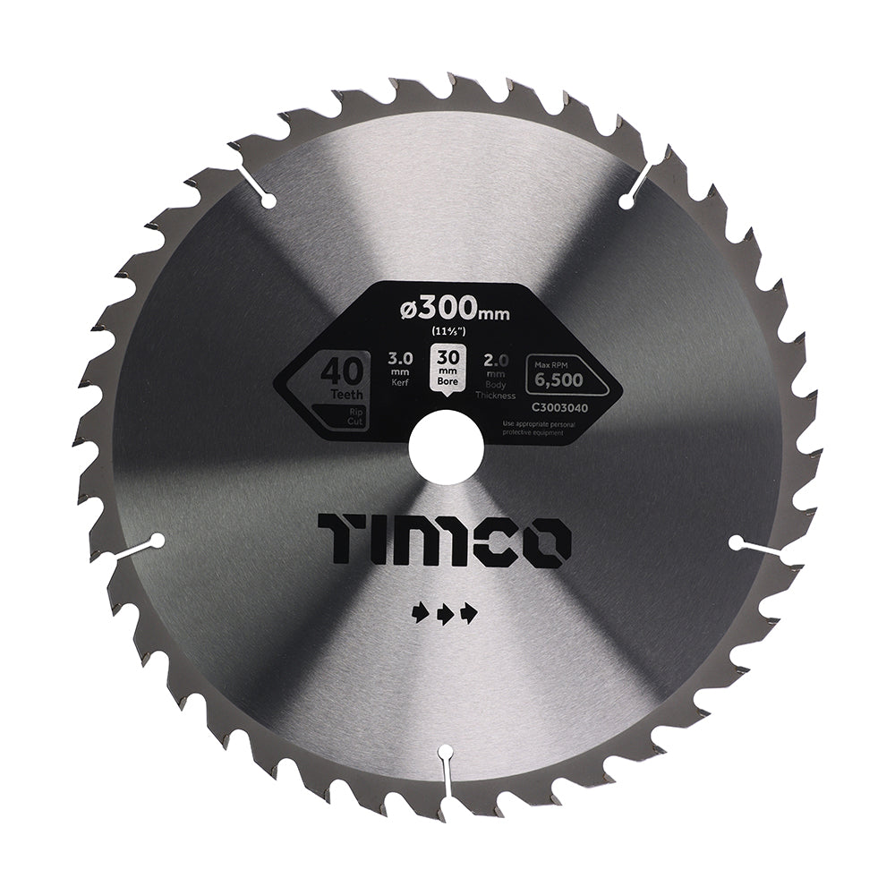 Circular Saw Blade - Trimming/Crosscut - Medium/Fine - 300 x 30 x 80T - Clamshell of 1