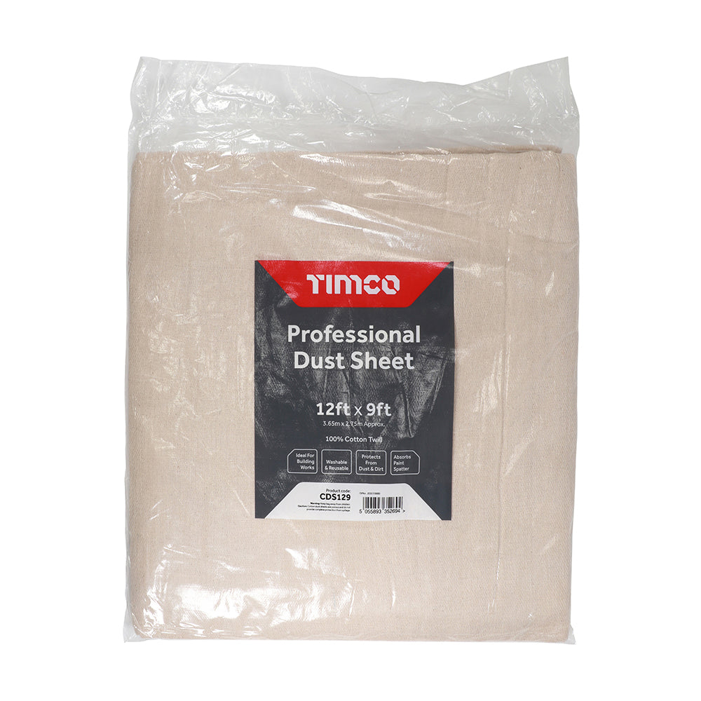 Professional Dust Sheet - 12ft x 9ft - Bag of 1