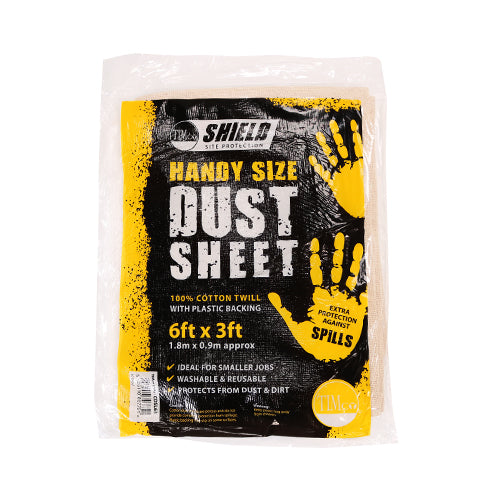 Laminated Dust Sheet - Handy Size - 6ft x 3ft - Bag of 1