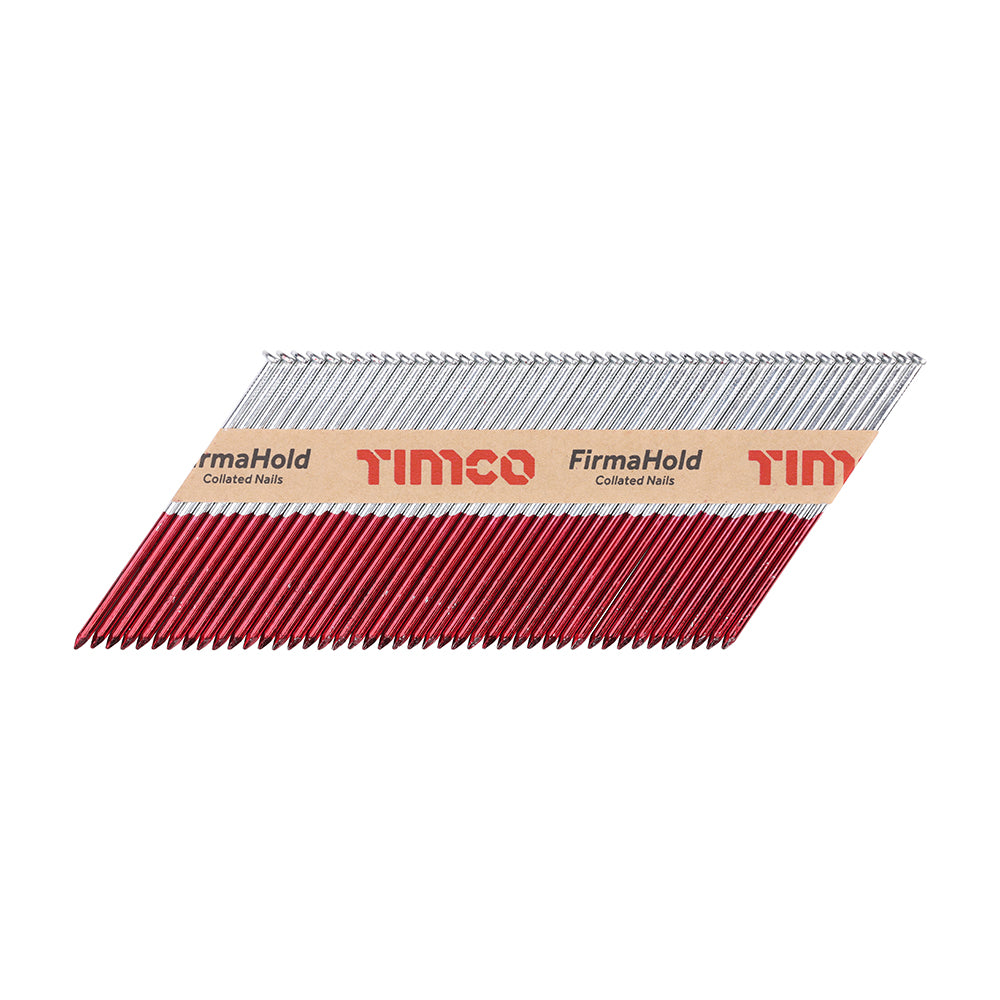 FirmaHold Collated Clipped Head Nails - Retail Pack - Plain Shank - FirmaGalv - 3.1 x 90 - Box of 1100