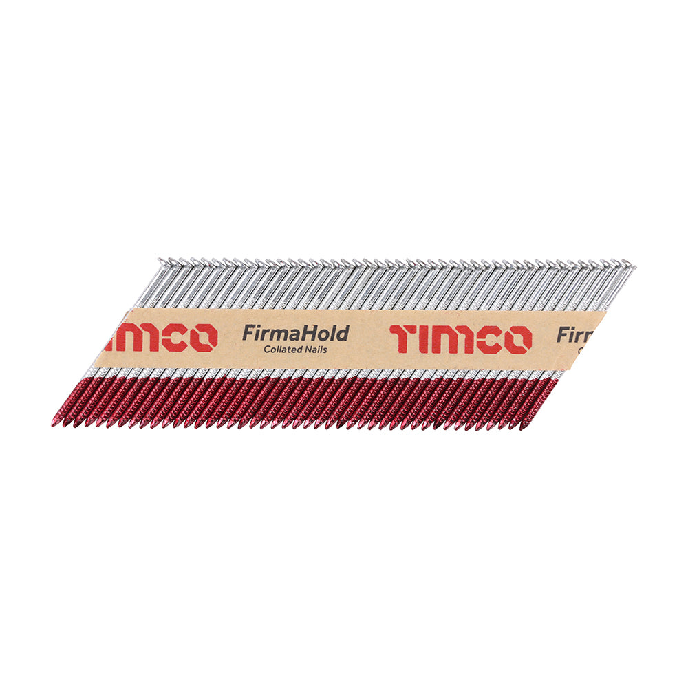 FirmaHold Collated Clipped Head Nails - Trade Pack - Ring Shank - FirmaGalv - 2.8 x 63 - Box of 3300