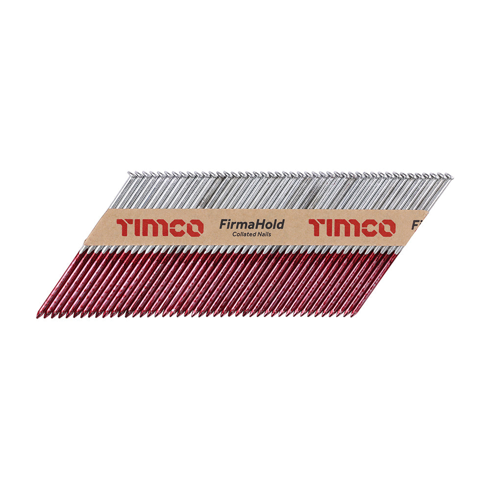 FirmaHold Collated Clipped Head Nails - Trade Pack - Plain Shank - FirmaGalv - 3.1 x 90 - Box of 2200