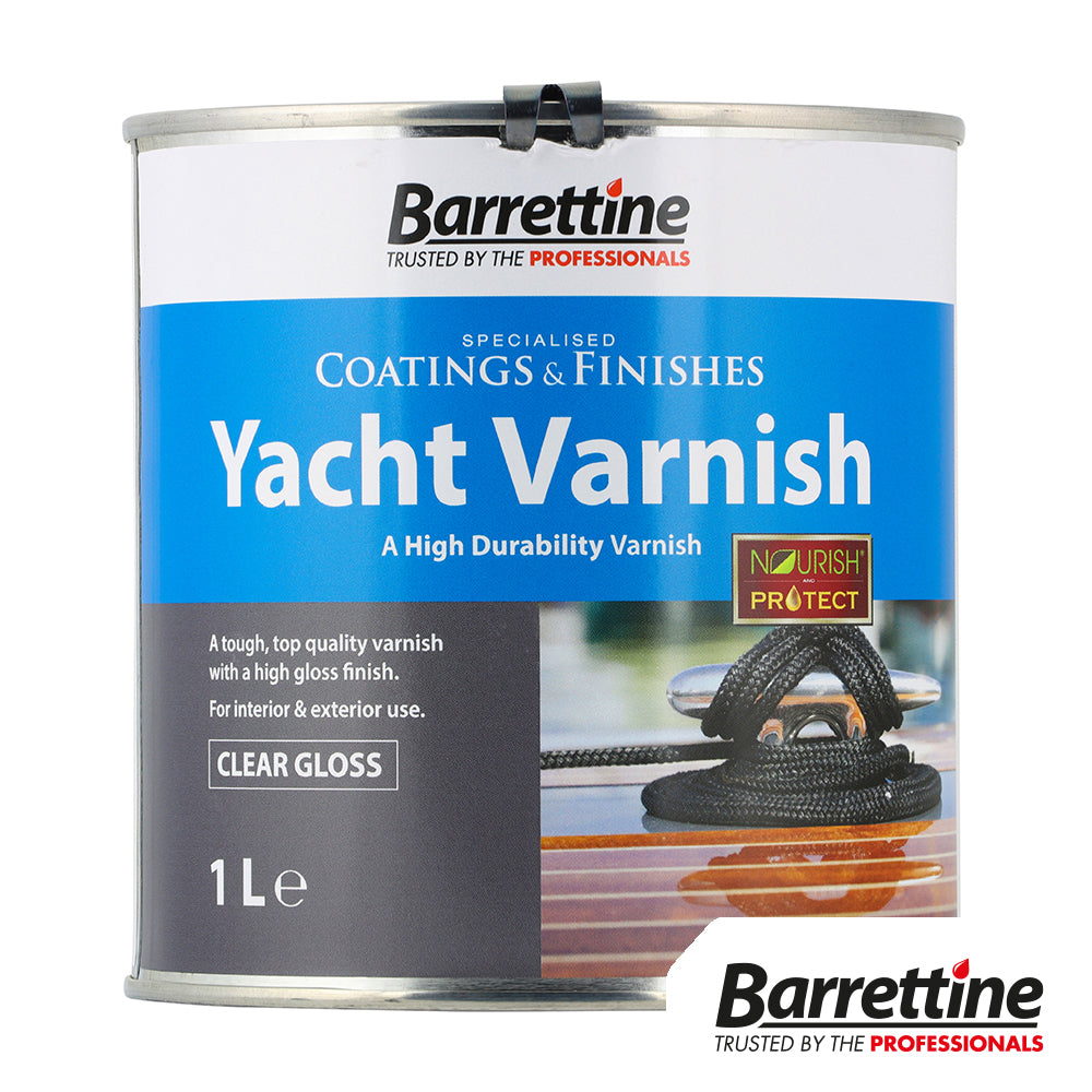 Yacht Varnish - Clear Gloss - 1L - Tin of 1