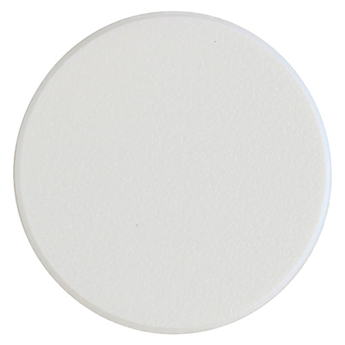 Self-Adhesive Cover Caps - White Matt - 13mm - Pack of 112