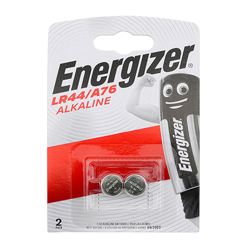Energizer Alkaline A76/LR44 Coin Battery - LR44/A76 - Pack of 2