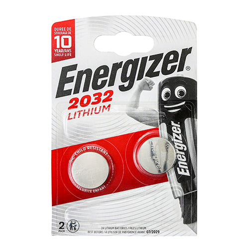 Energizer Lithium CR2032 Coin Battery - CR2032 - Pack of 2