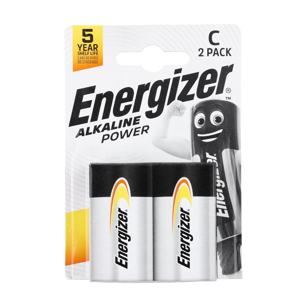 Energizer Alkaline Power Battery - C E93 - Pack of 2