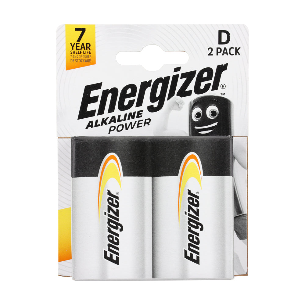 Energizer Alkaline Power Battery - D E95 - Pack of 2