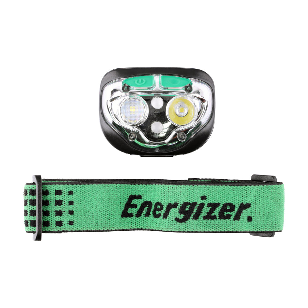 Energizer® LED Vision Ultra Rechargeable Headlamp - 400 Lumen - Green / 400 Lumen - Backing Card of 1
