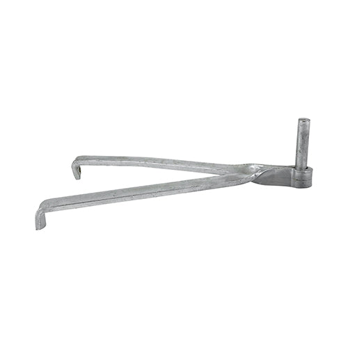 Gate Hooks To Build - Double Brick - Hot Dipped Galvanised - 12mm - Plain Bag of 1