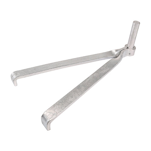 Gate Hooks To Build - Double Brick - Hot Dipped Galvanised - 16mm - Plain Bag of 1