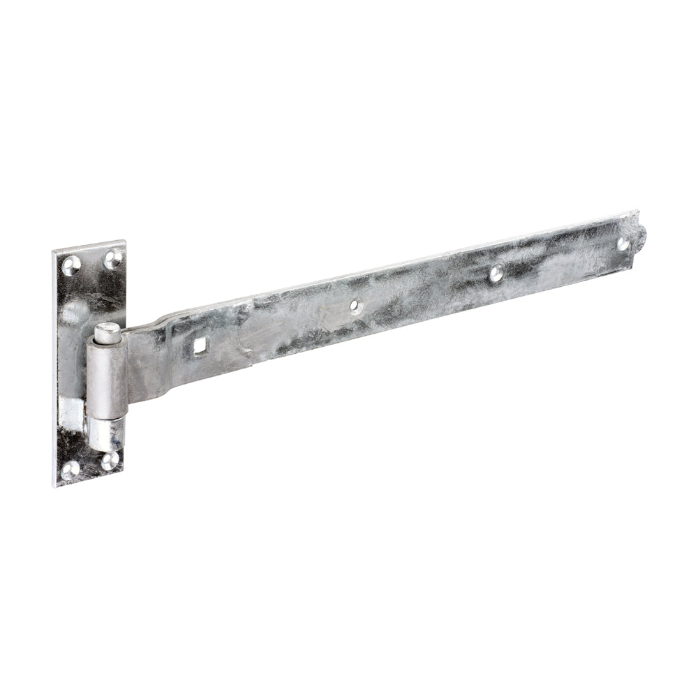 Pair of Cranked Band & Hook On Plates - Hot Dipped Galvanised - 500mm - Plain Bag of 1