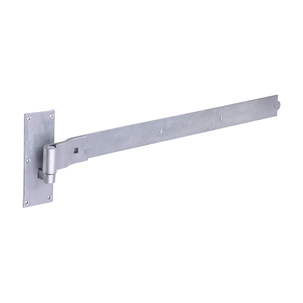 Pair of Cranked Band & Hook On Plates - Hot Dipped Galvanised - 750mm - Plain Bag of 1