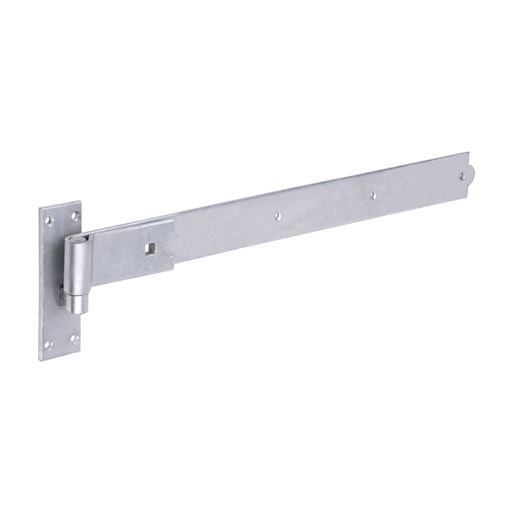 Pair of Straight Band & Hook On Plates - Hot Dipped Galvanised - 600mm - Plain Bag of 1