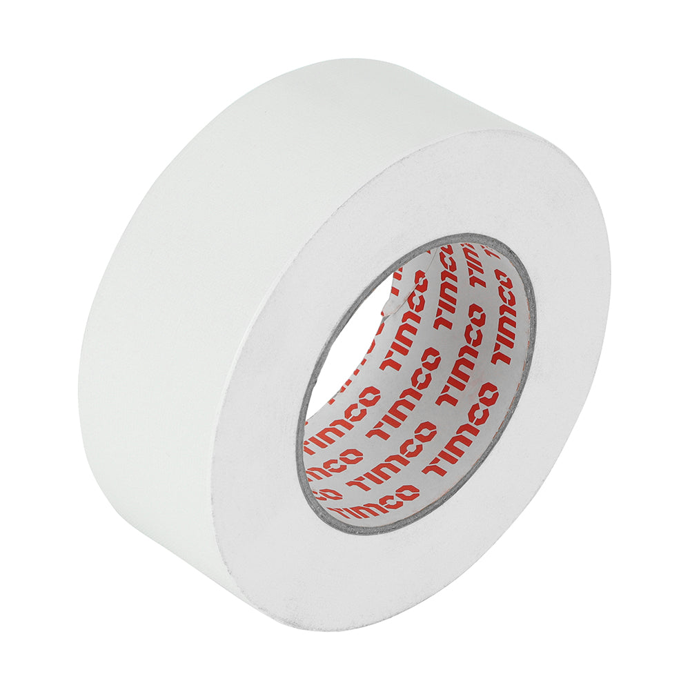 Heavy Duty Cloth Tape - White - 50m x 50mm - Roll of 1