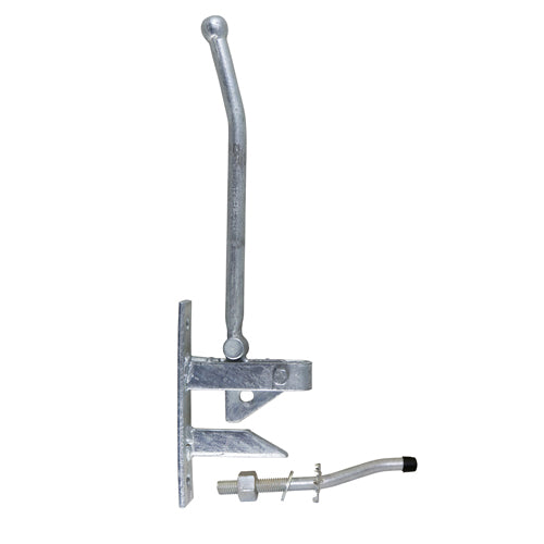 Hunting Type Lift Gate Catch With Cranked Striker - Hot Dipped Galvanised - 425mm - Plain Bag of 1