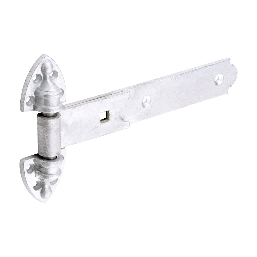 Pair of Heavy Reversible Hinges - Hot Dipped Galvanised - 250mm - Plain Bag of 1