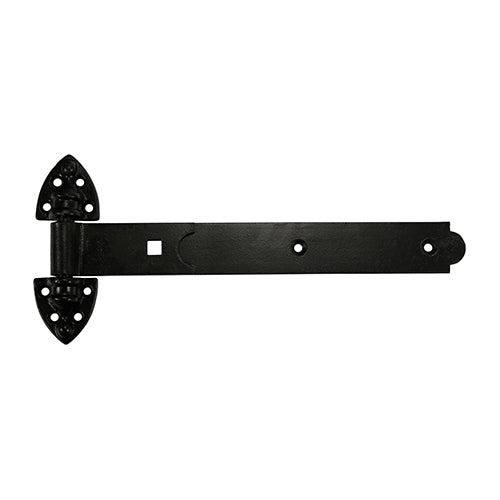 Pair of Heavy Reversible Hinges - Black - 350mm - Plain Bag of 1