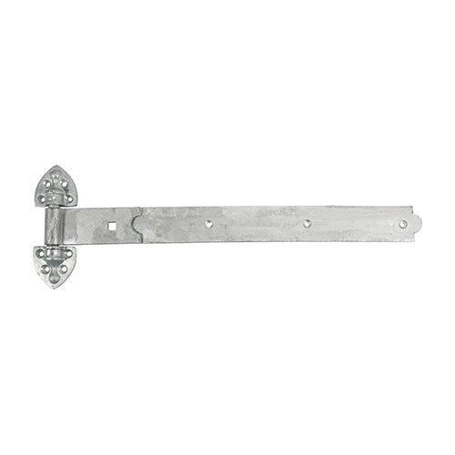 Pair of Heavy Reversible Hinges - Hot Dipped Galvanised - 450mm - Plain Bag of 1